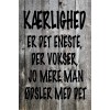 Skilt 178 - Kærlighed er det eneste(4 stk) 