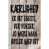 Skilt 178 - Kærlighed er det eneste(4 stk) 