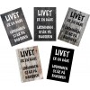 Skilt 179 - Livet er en gåde (4 stk) 