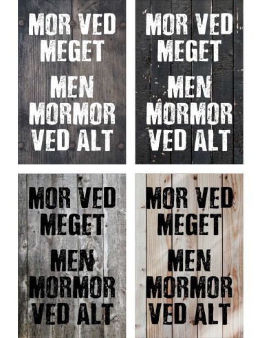 Skilt 168 - Mor ved meget