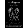 Skilt Stjernetegn Tvillingerne (4 stk)