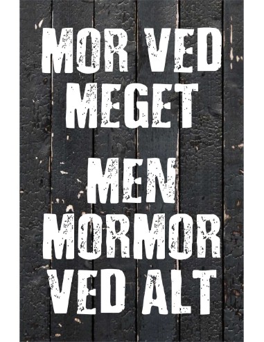 Skilt 168 - Mor ved meget