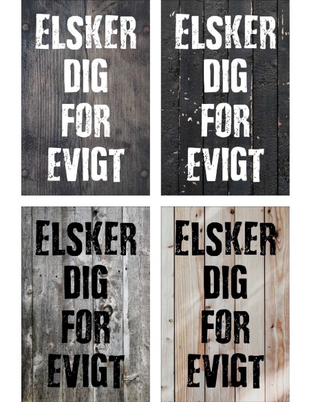 Skilt 169 - Elsker dig for evigt