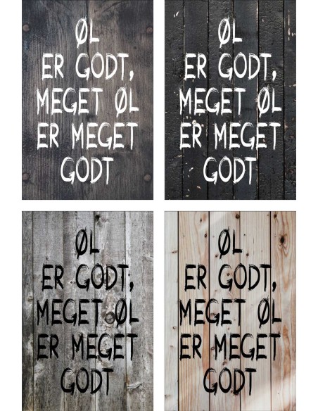 Skilt 170 - Øl er godt