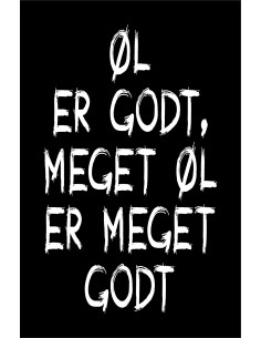 Skilt 170 - Øl er godt
