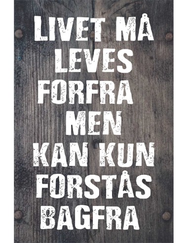 Skilt 171 - Livet må leves