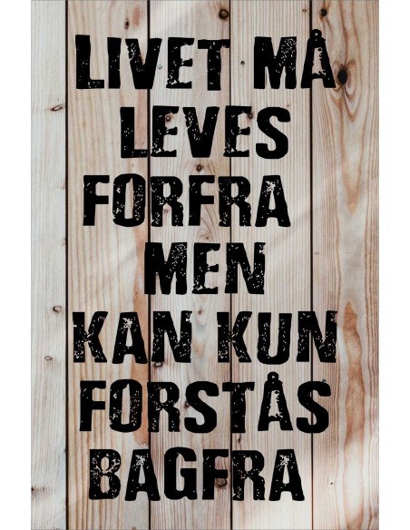 Skilt 171 - Livet må leves