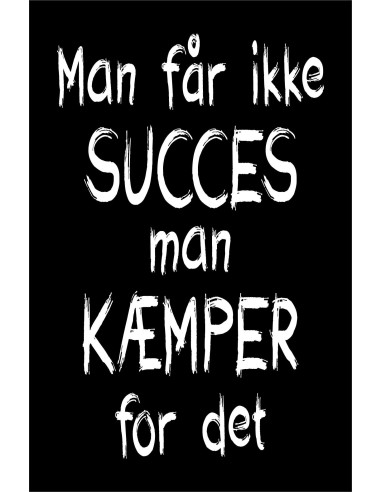 Skilt 172 - Man får ikke succes