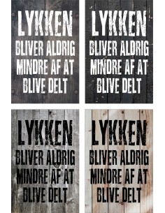 Skilt 177 - Lykke bliver aldrig 2