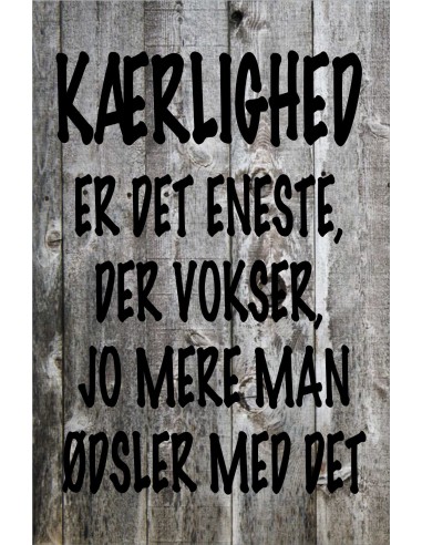 Skilt 178 - Kærlighed er det eneste