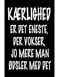Skilt 178 - Kærlighed er det eneste