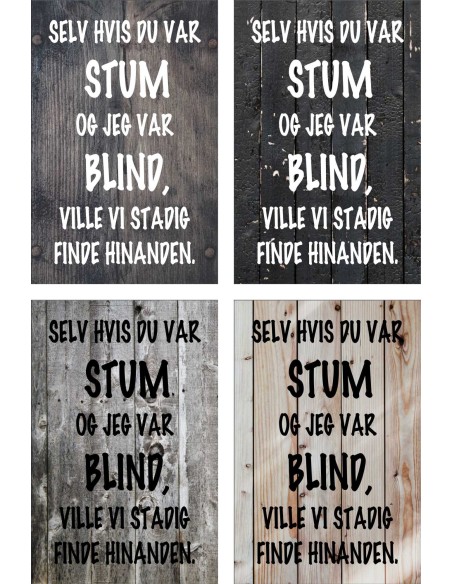 Skilt 181 - Selv om jeg var stum