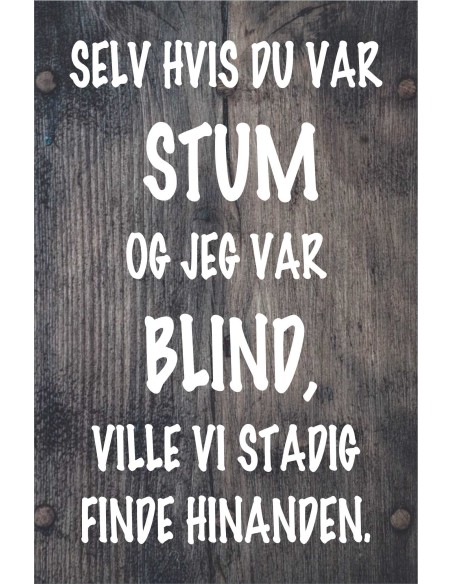 Skilt 181 - Selv om jeg var stum