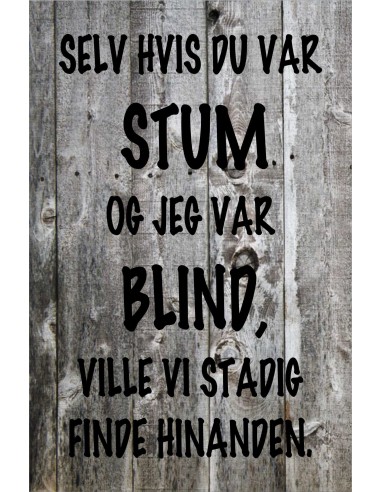 Skilt 181 - Selv om jeg var stum