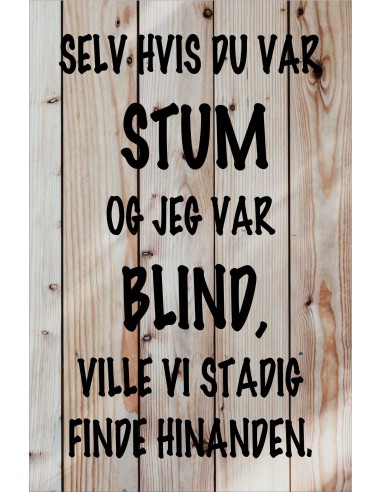 Skilt 181 - Selv om jeg var stum