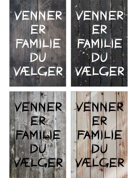 Skilt 182 - Venner er familie