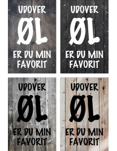 Skilt 185 - Udover øl er du 2