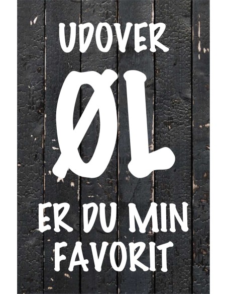 Skilt 185 - Udover øl er du