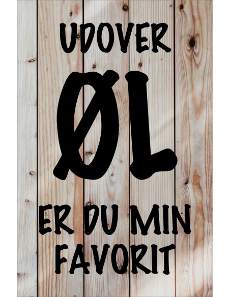 Skilt 185 - Udover øl er du