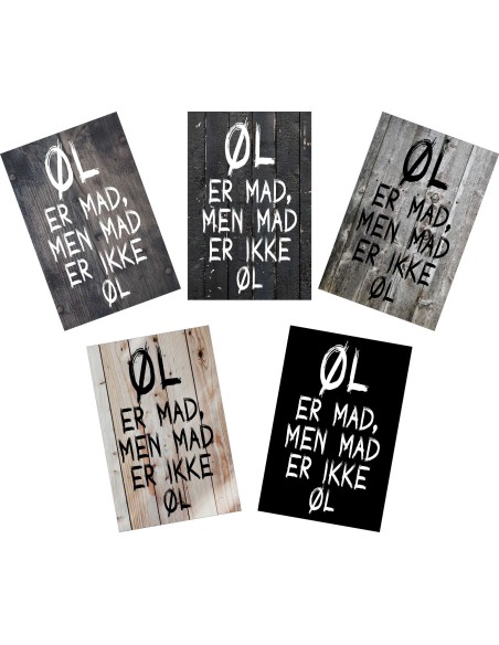 Skilt 186 - Øl er mad