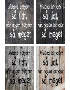 Skilt 189 - Afstand betyder så meget 2