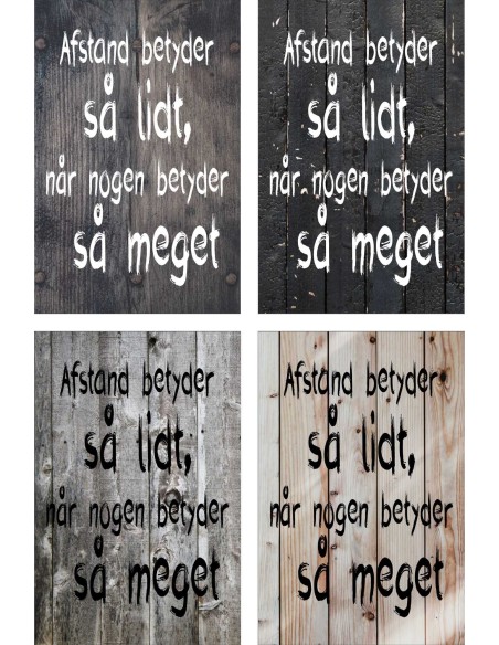 Skilt 189 - Afstand betyder så meget